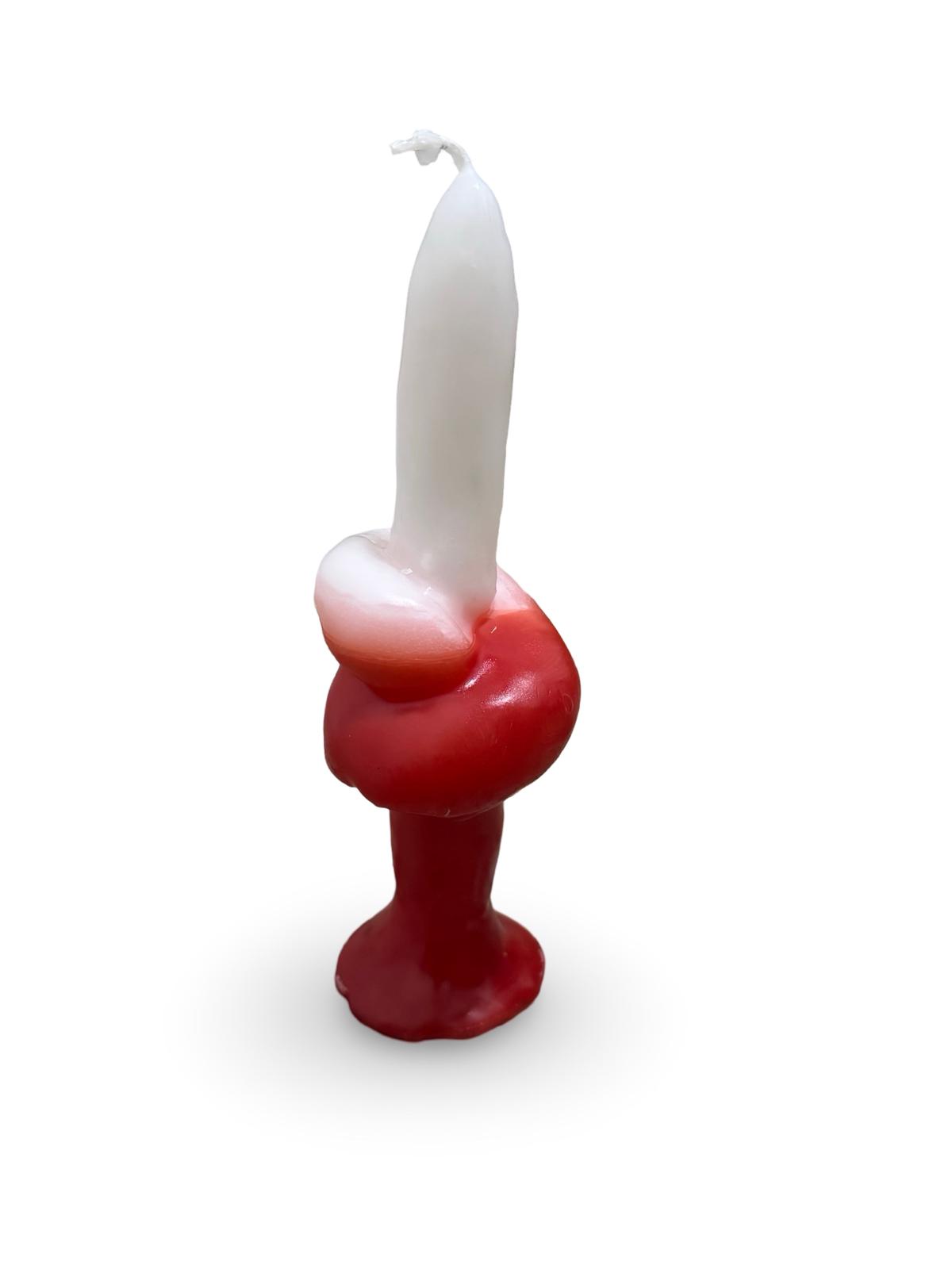 Vela Nudo Chango: Desata el Poder y la Protección, 20 cm